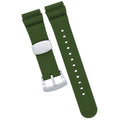 Green Soft Silicone Diver Watch Band- Replacement for Seiko Diver Watch
