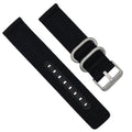 Black Military Nylon - Quick Release Watch Band