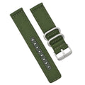 Green Military Nylon - Quick Release Watch Band