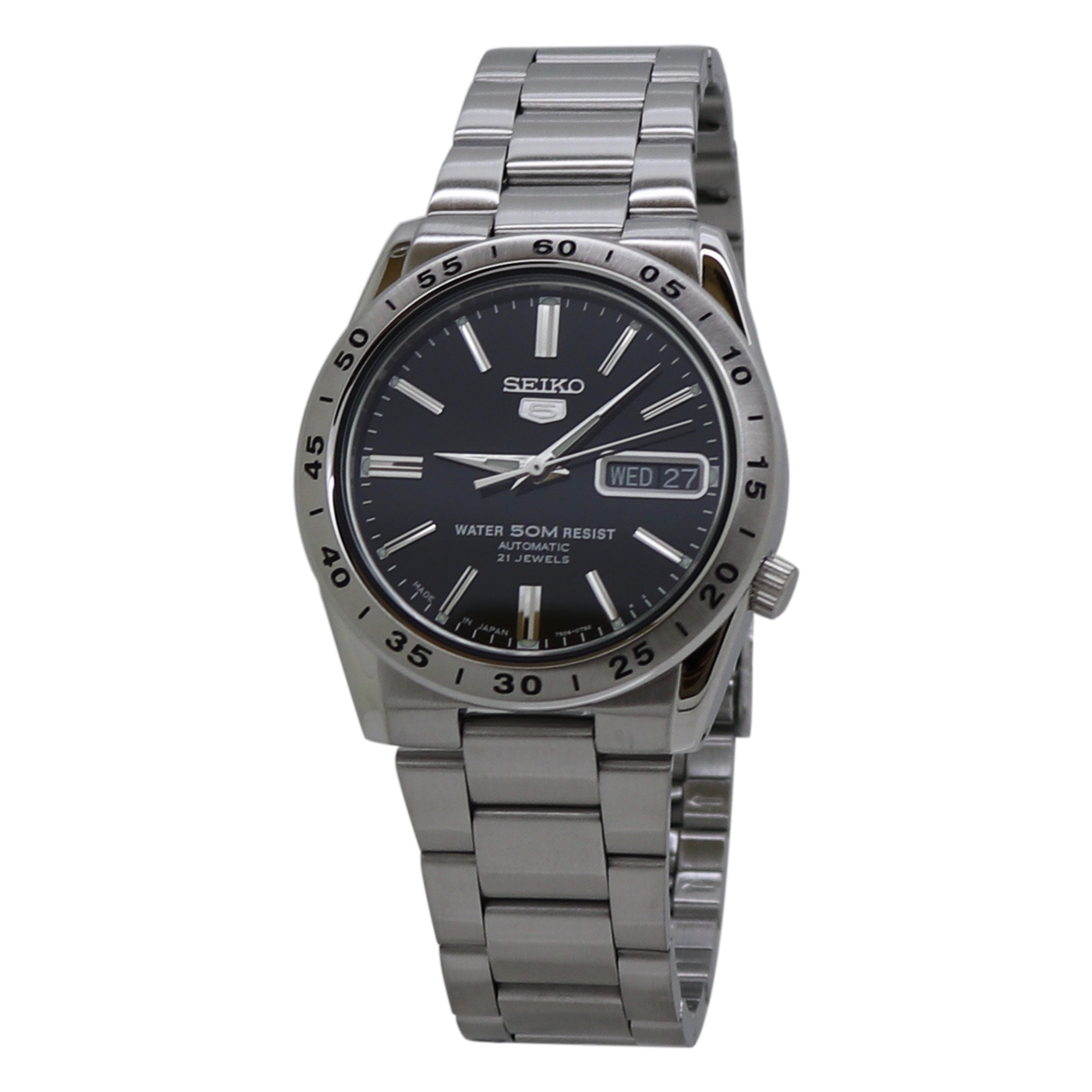 Seiko 5 Automatic Black Dial Stainless Steel Men s Watch SNKE01J1 Seiko 5 Automatic Black Dial Stainless Steel Men s Watch SNKE01J1