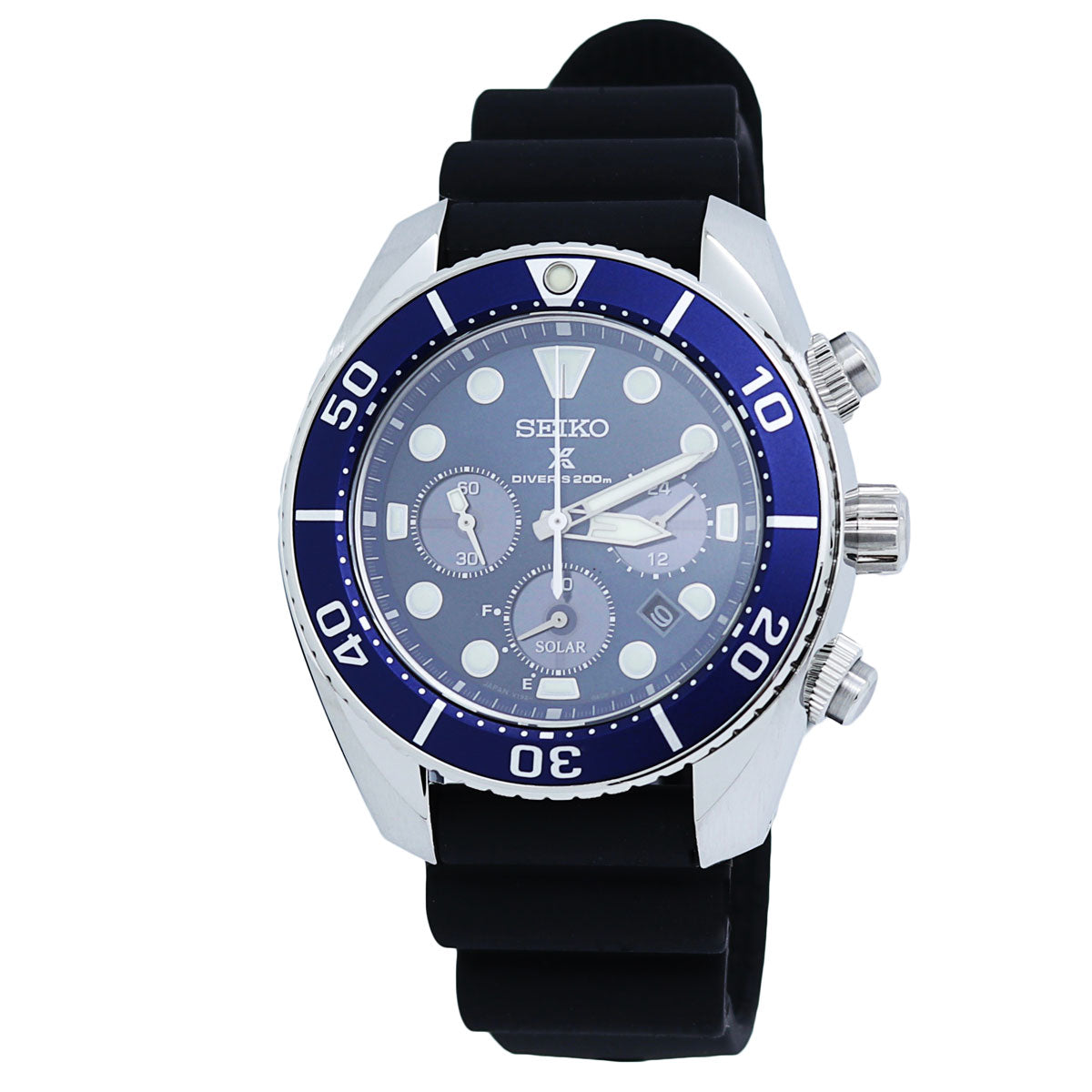 Natur Forfærdeligt Solformørkelse Seiko Prospex Divers 200M Blue Dial Silicone Band Men's Watch SSC759J1 –  pass the watch