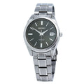 Seiko Men's Quartz Watch Black Dial Titanium Bracelet SUR375