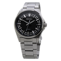 Seiko Quartz Black Dial Stainless Steel Men's Watch SUR505
