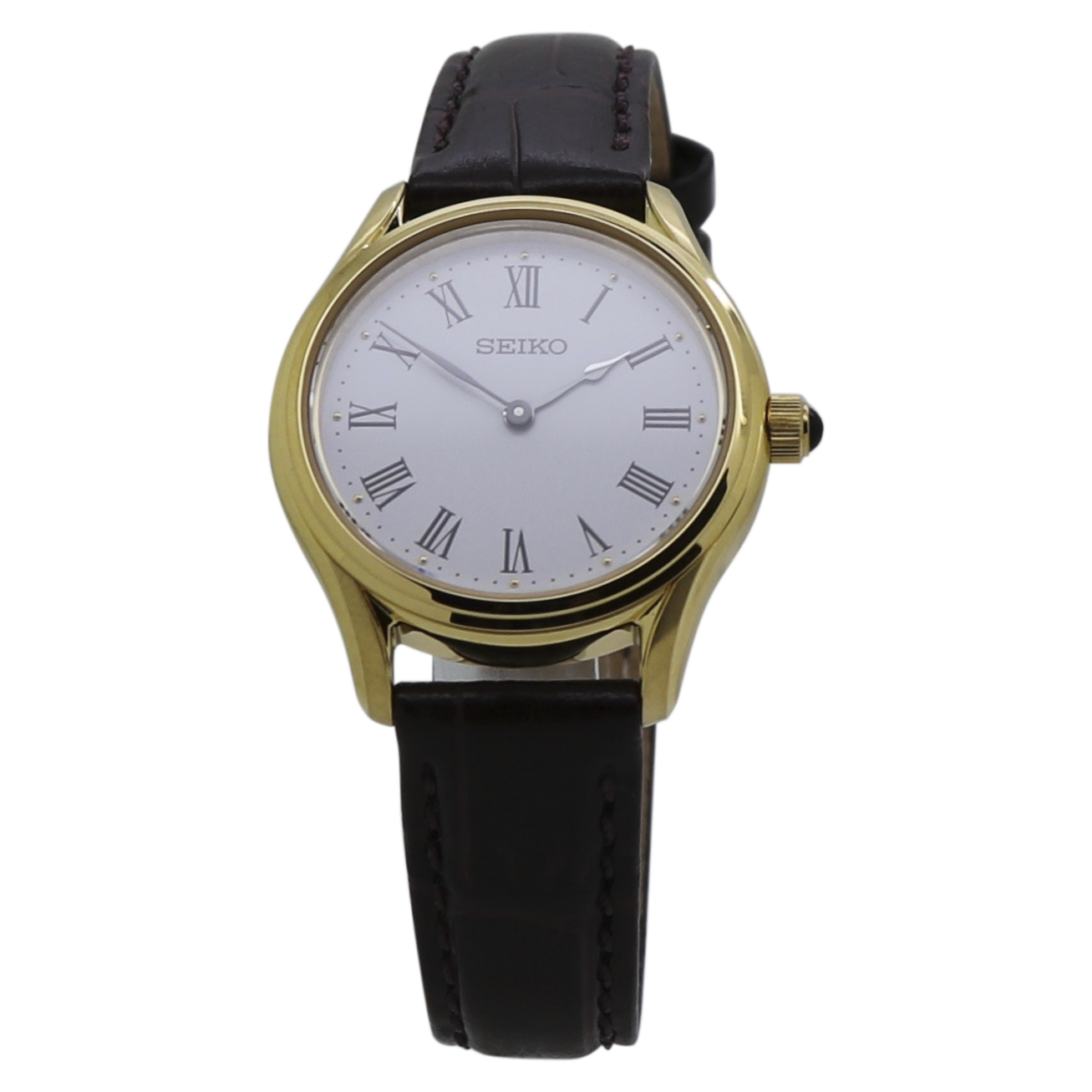 アナログ腕時計 SEIKO | Quartz White Dial Brown Leather Ladies Watch Seiko Quartz White Dial Brown Leather Ladies Watch SWR071P1