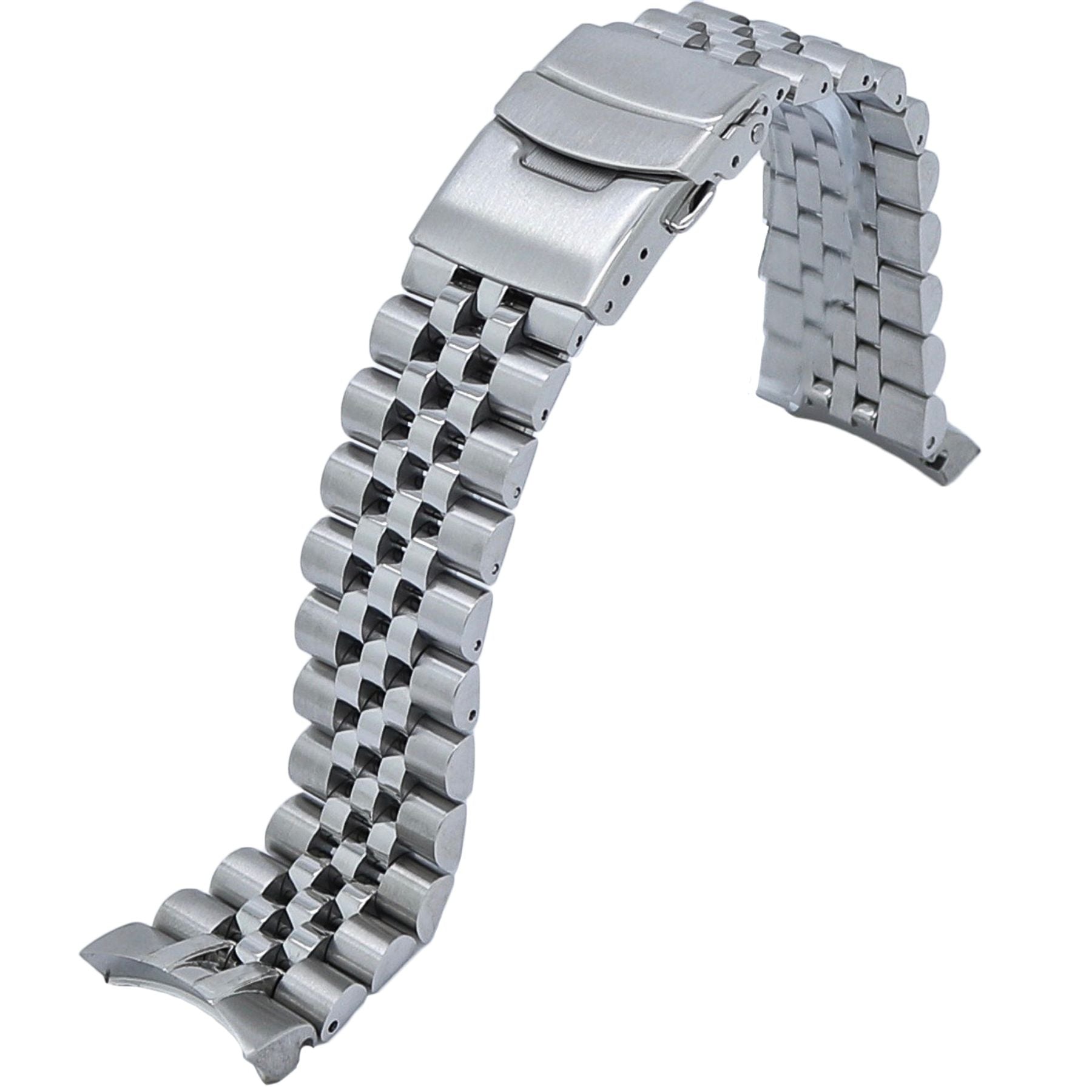 New Style 22mm 316l Stainless Steel Silver Jubilee Watch Band