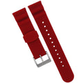 22MM Sport Silicone Quick Release Watch Strap / Red