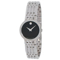 Movado Esperanza Black Dial Ladies Dress Quartz Watch 0606043