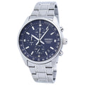 Seiko Chronograph Blue Dial Stainless Steel Men's Watch SSB377