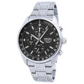 Seiko Chronograph Black Dial Stainless Steel Men's Watch SSB379