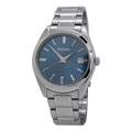 Seiko Men's Quartz Blue Dial Stainless Steel Dress Watch SUR525