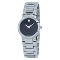 Movado Temo Black Dial Stainless Steel Women's Watch 0607295 - pass the watch