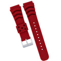 Red Silicone Diver's Style Watch Band- Suitable for SEIKO DIVER WATCH CAL.7S26 - pass the watch