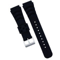 Black Silicone Diver's Style Watch Band- Suitable for SEIKO DIVER WATCH CAL.7S26 - pass the watch