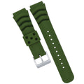 Green Silicone Diver's Style Watch Band- Suitable for SEIKO DIVER WATCH CAL.7S26 - pass the watch