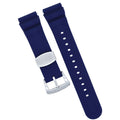 Blue Soft Silicone Diver Watch Band- Replacement for Seiko Diver Watch