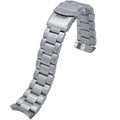 Solid 316L Oyster Stainless Steel Watch Band - 22MM- Solid Curved End - Made to Fit Orient Diver Watch FAA Models