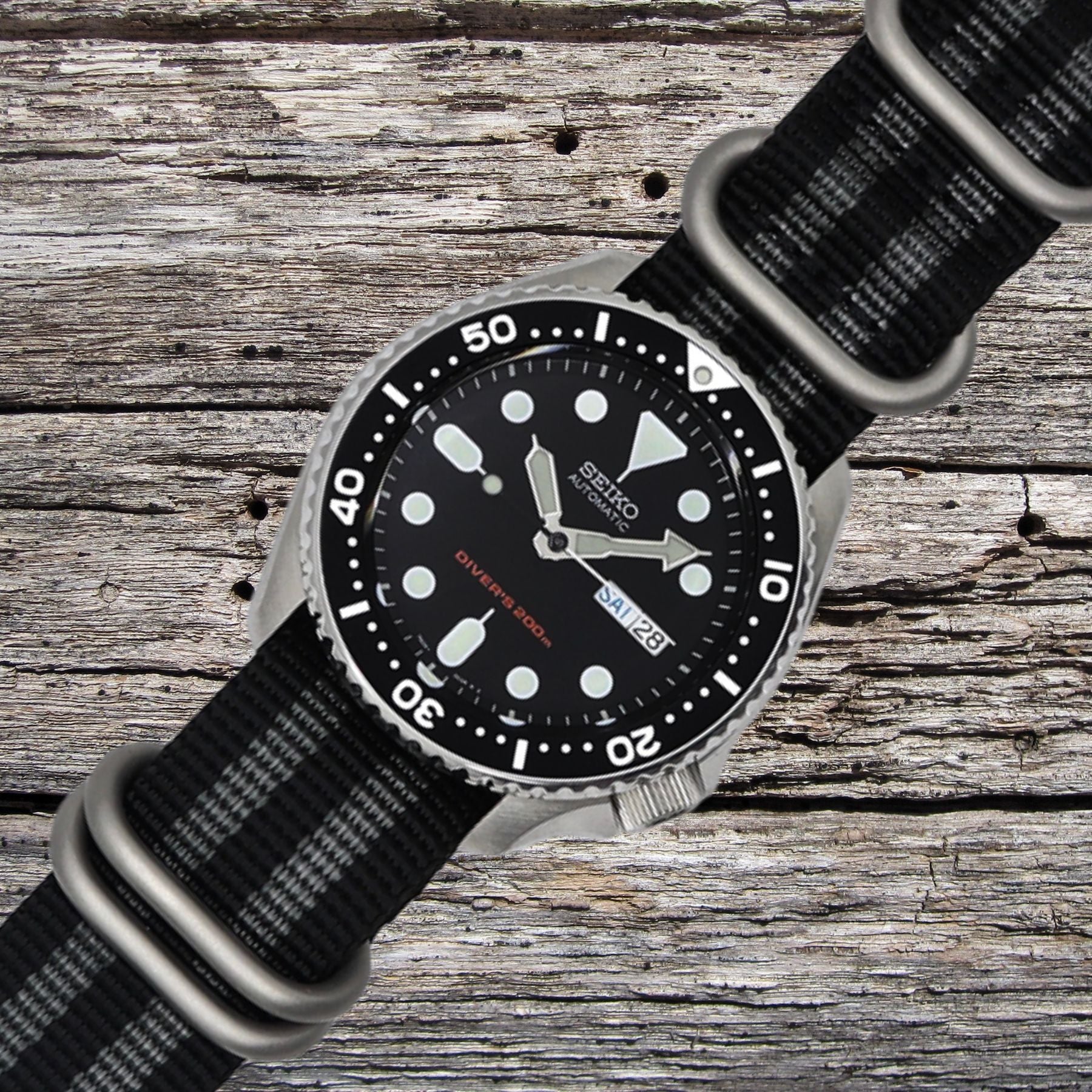 Black & Grey NATO - 22mm