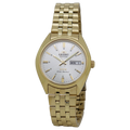 Orient Men's Tri Star Silver Dial Gold-Tone Stainless Steel Watch RA-AB0E05S19A