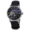 Orient Star Mechanical Moon Phase Black Dial Black Leather Men's Watch