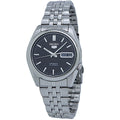 Seiko 5 Automatic Black Dial Stainless Steel Men's Watch SNK361