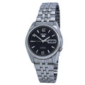 Seiko 5 Automatic 21 Jewels Black Dial Stainless Steel Men's Watch SNK393 - pass the watch