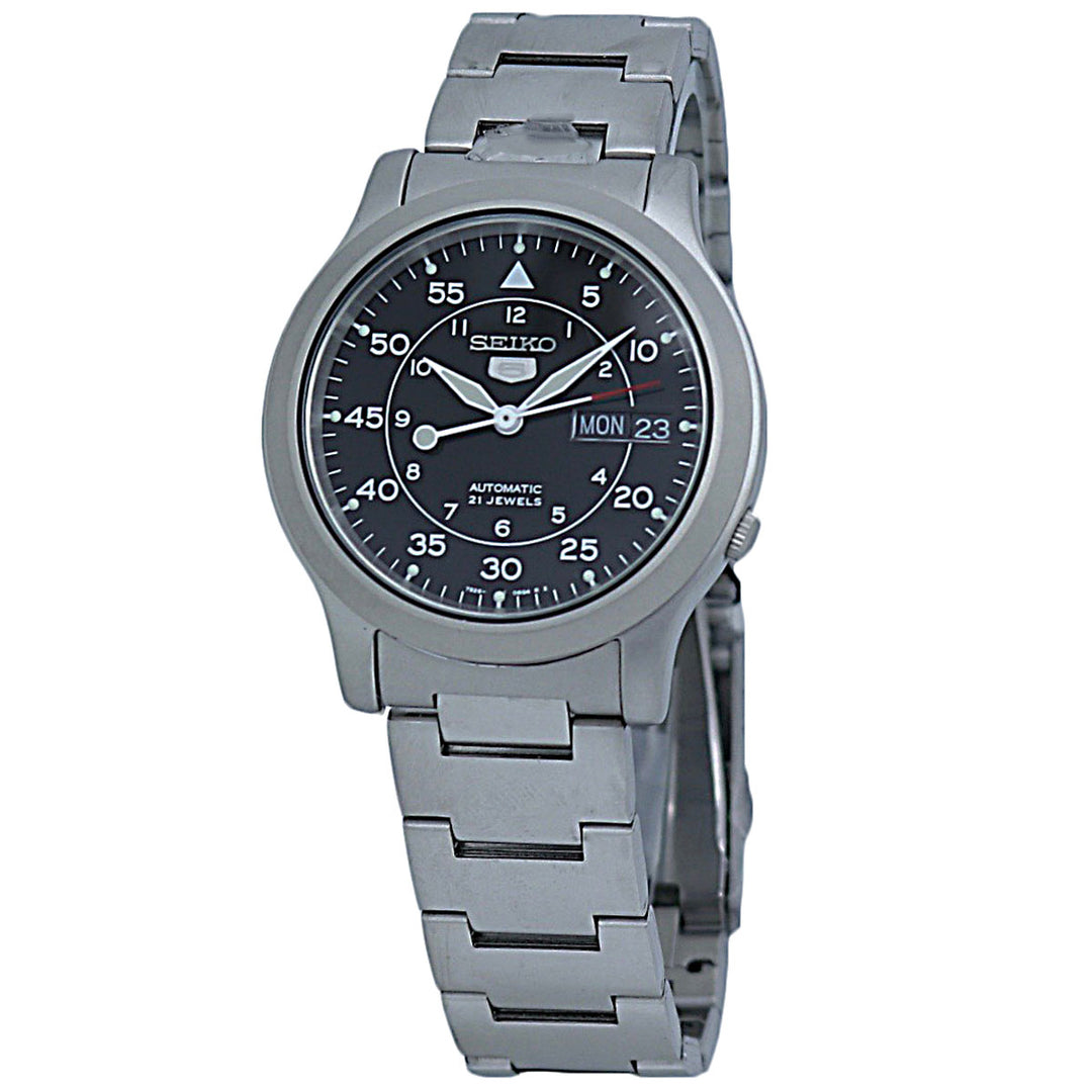Seiko 5 SNK809K1 Automatic Black Dial Stainless Steel Men s Watch pass the watch
