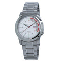 Seiko 5 SNKK25 Automatic White and red Dial Stainless Steel Mens Watch - pass the watch