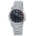 Seiko 5 Automatic Men's SNKK31 5 Stainless Steel Black Dial Watch - pass the watch