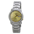 Seiko 5 Automatic Champagne Dial Stainless Steel Men's Watch SNKL81