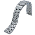 22mm 316L Oyster Solid Stainless Steel Watch Band Strap Straight End