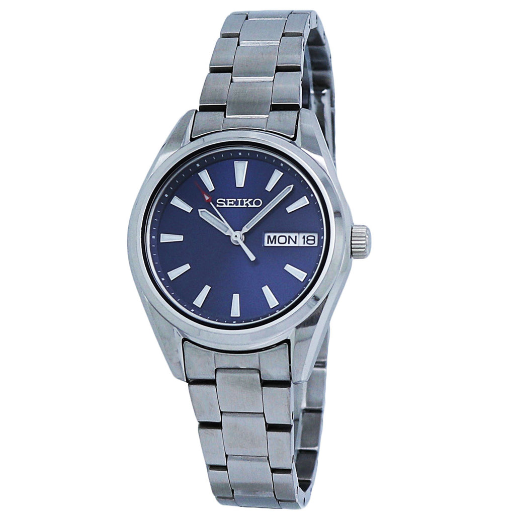 Seiko Quartz Blue Dial Stainless Steel Ladies Watch SUR353  display picture 1