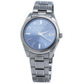 Seiko Quartz Blue Dial Titanium Bracelet Men's Watch SUR371P1