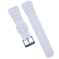 White Silicone Diver's Style Watch Band- Suitable for SEIKO DIVER WATCH CAL.7S26 - pass the watch