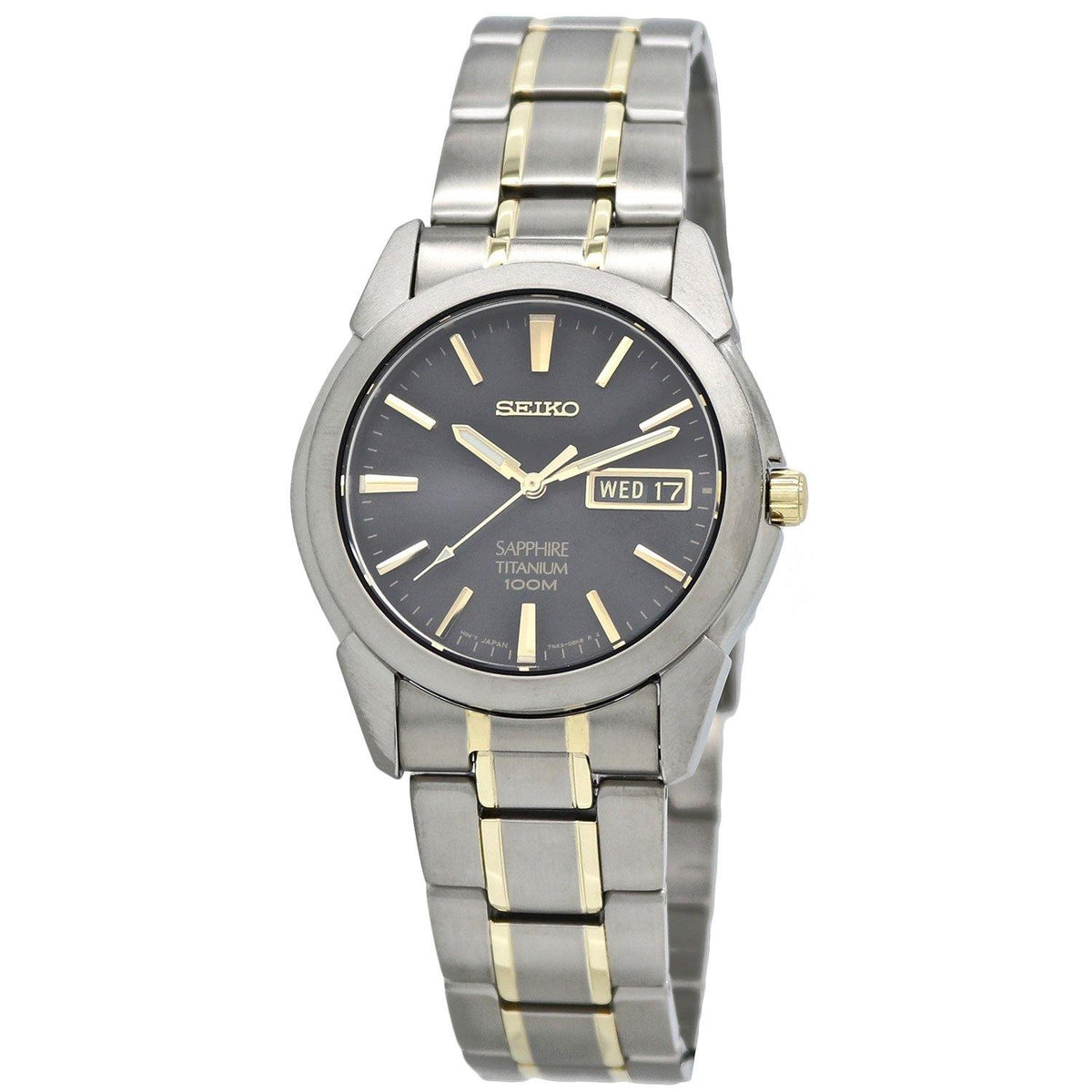 Seiko Men's SGG735 Titanium Tone Bracelet Watch – pass the watch