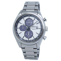 Seiko Chronograph White Dial Stainless Steel Men's Watch SSC769 - pass the watch
